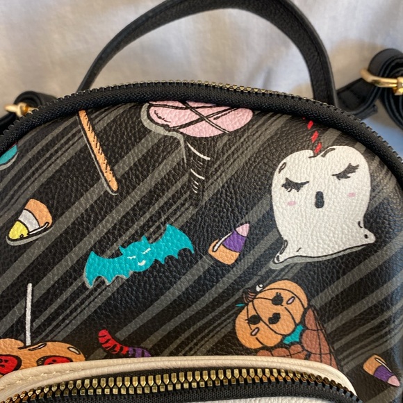BETSEY JOHNSON ~ Halloween Mini Backpack ~ Vampire Dog Candy Treats Design - Picture 3 of 14